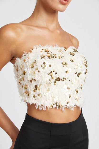 Emory Park Feather Tube Top us.meeeshop - 