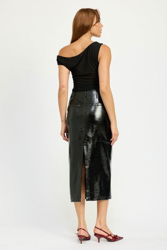 Emory Park Fitted Pencil Skirt With Slit us.meeeshop - 