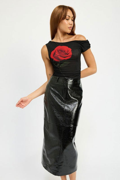 Emory Park Fitted Pencil Skirt With Slit us.meeeshop - 