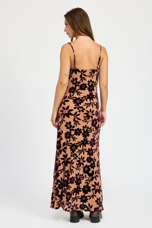 Emory Park Floral Print Cowl Neck Maxi Dress us.meeeshop - 