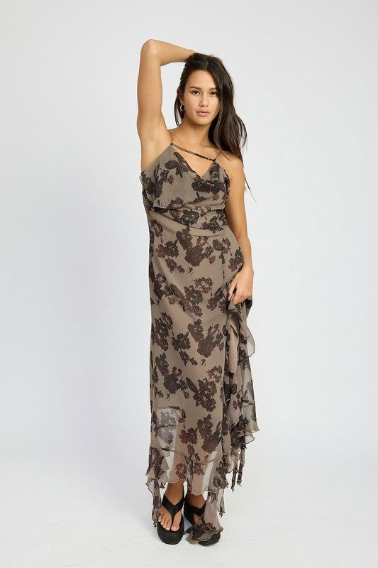 Emory Park Floral Ruffle Maxi Dress us.meeeshop - 