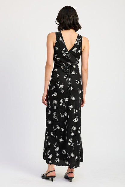 Emory Park Floral V Neck Maxi Dress us.meeeshop - 