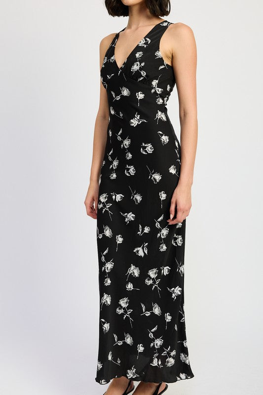 Emory Park Floral V Neck Maxi Dress us.meeeshop - 