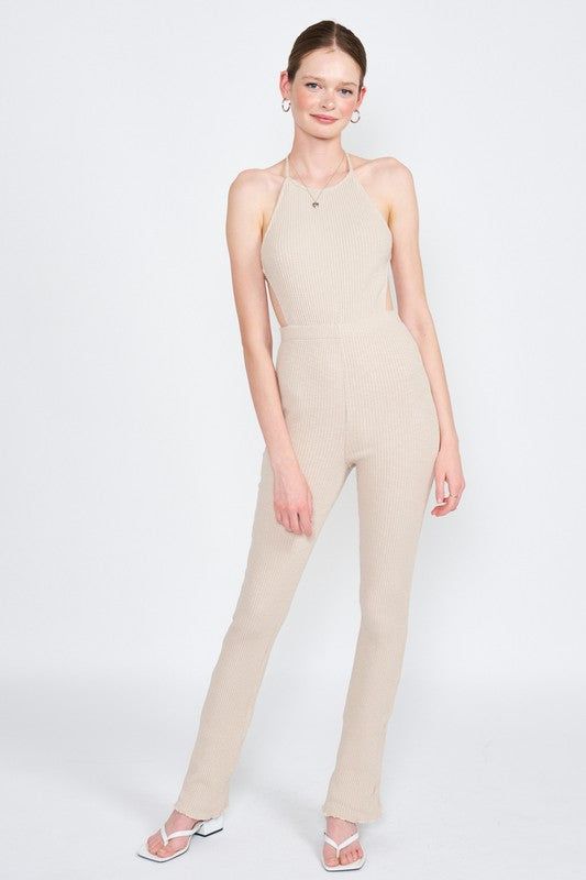 Emory Park | Halter Neck Jumpsuit With Open Back - us.meeeshop