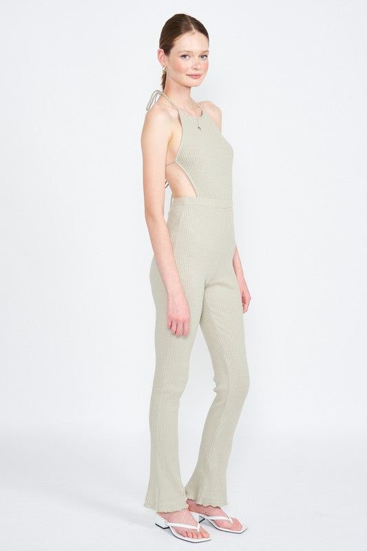 Emory Park | Halter Neck Jumpsuit With Open Back us.meeeshop - 