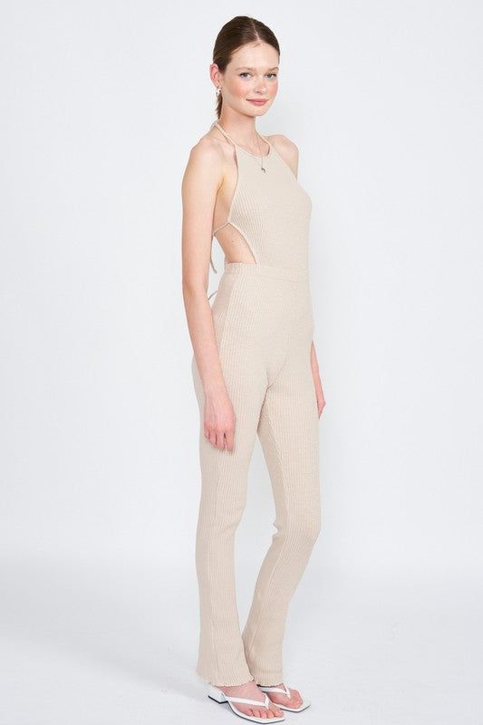 Emory Park | Halter Neck Jumpsuit With Open Back - us.meeeshop