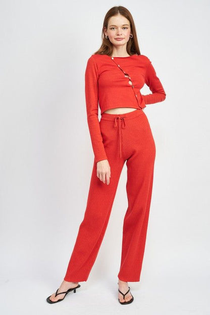 Emory Park | High Waist Baggy Loung Pants us.meeeshop - 