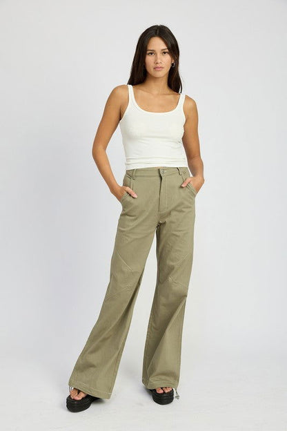 Emory Park High Waisted Wide Leg Pants us.meeeshop - 