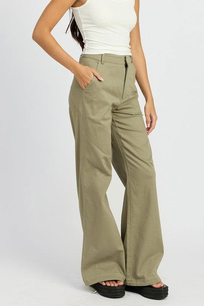 Emory Park High Waisted Wide Leg Pants us.meeeshop - 