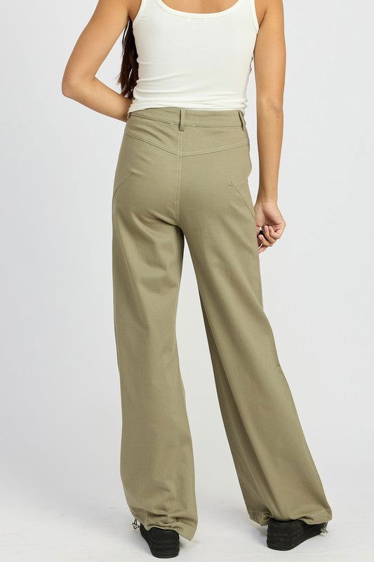 Emory Park High Waisted Wide Leg Pants us.meeeshop - 