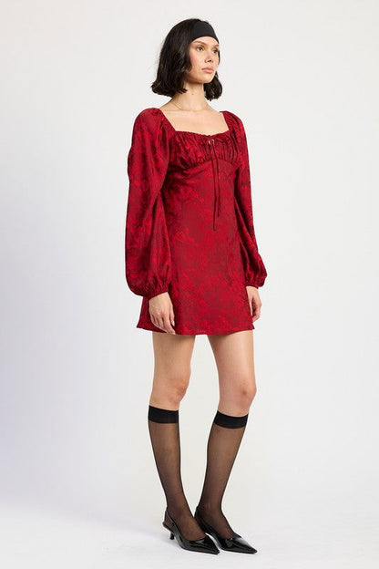 Emory Park Long Sleeve Lace Mini Dress us.meeeshop - 