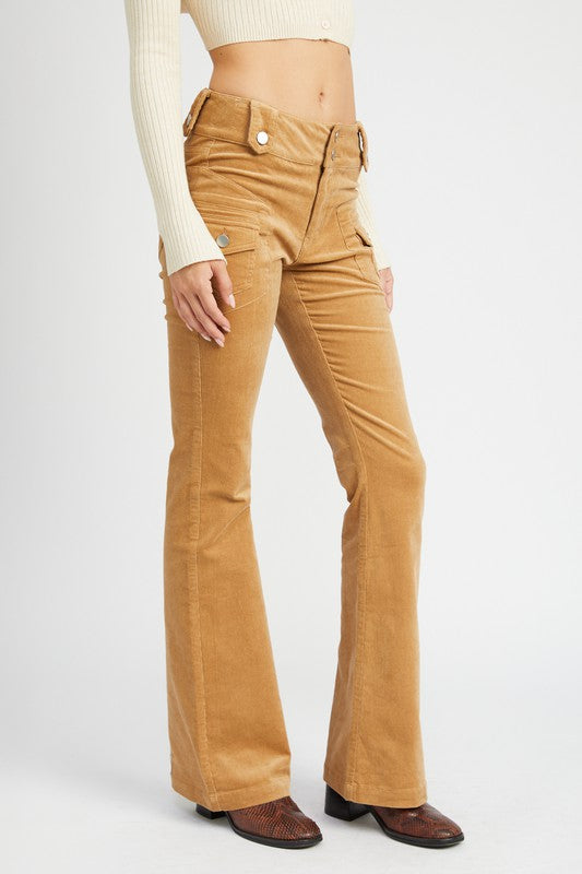 Emory Park Low Rise Pants With Bell Bottom | us.meeeshop