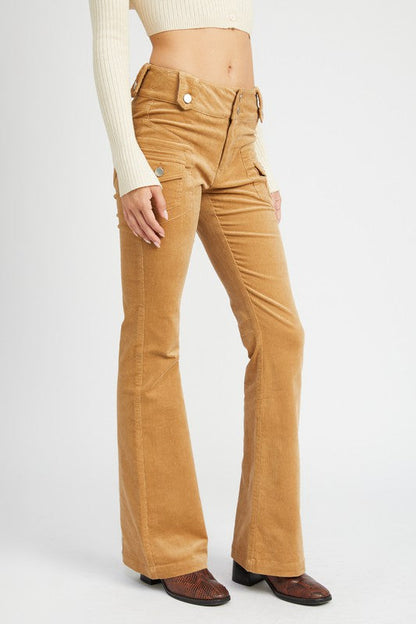 Emory Park Low Rise Pants With Bell Bottom | us.meeeshop