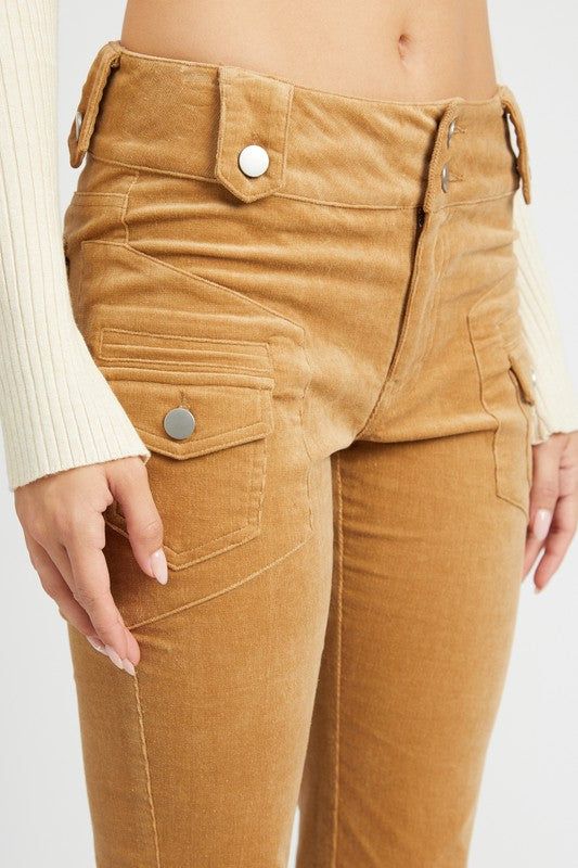 Emory Park Low Rise Pants With Bell Bottom us.meeeshop - 