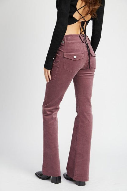 Emory Park Low Rise Pants With Bell Bottom us.meeeshop - 