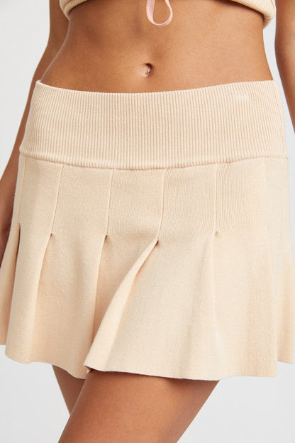 Emory Park Low Waist Pleated Mini Skirt | us.meeeshop