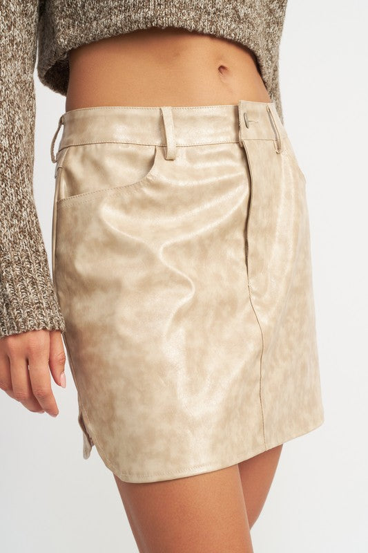 Emory Park Mini Skirt With Short Hem | us.meeeshop