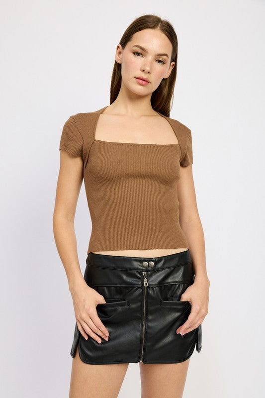 Emory Park Moto Mini Skirt With Zipper us.meeeshop - 