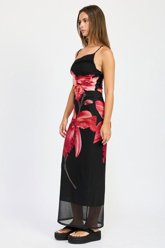 Emory Park One Shoulder Ruched Maxi Dress us.meeeshop - 