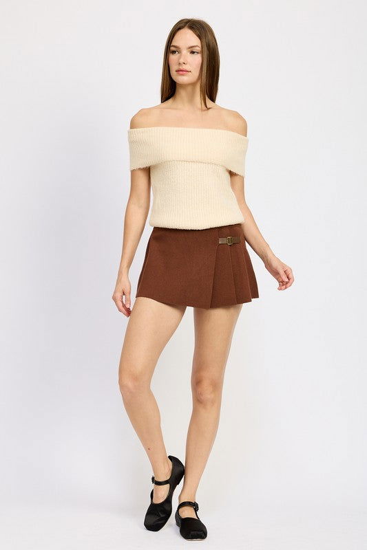 Emory Park Pleated Mini Skort us.meeeshop - 