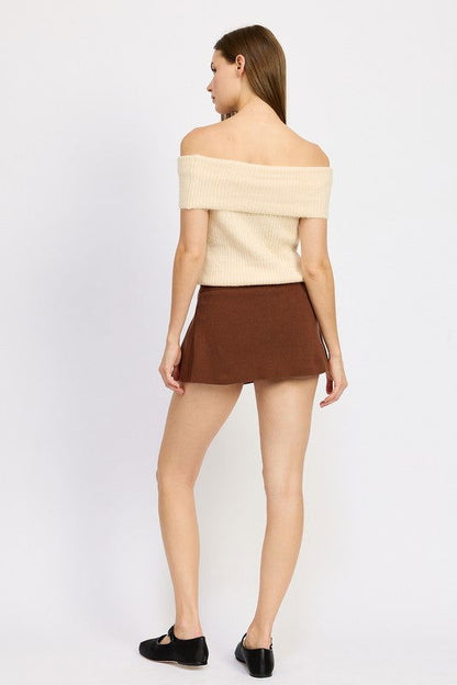 Emory Park Pleated Mini Skort us.meeeshop - 