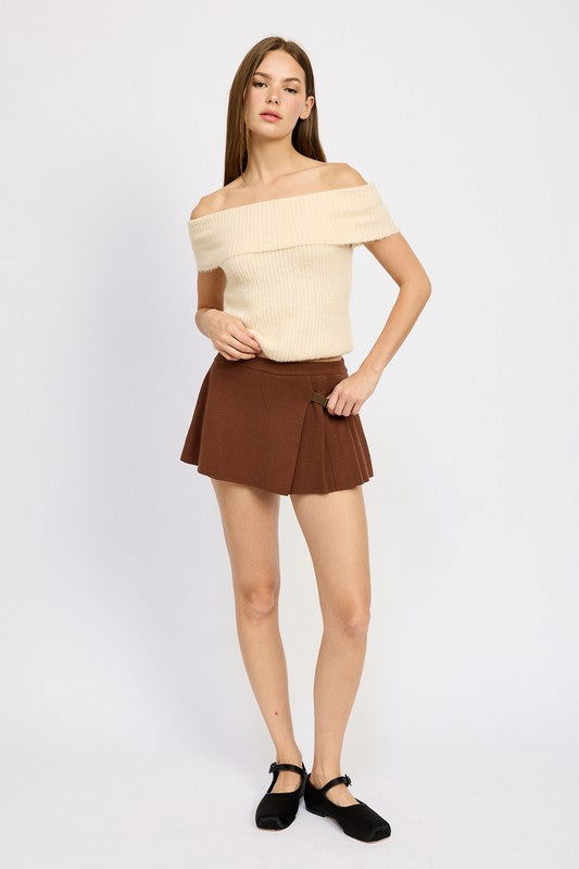 Emory Park Pleated Mini Skort us.meeeshop - 