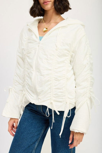 Emory Park Ruched Puff Jacket us.meeeshop - 