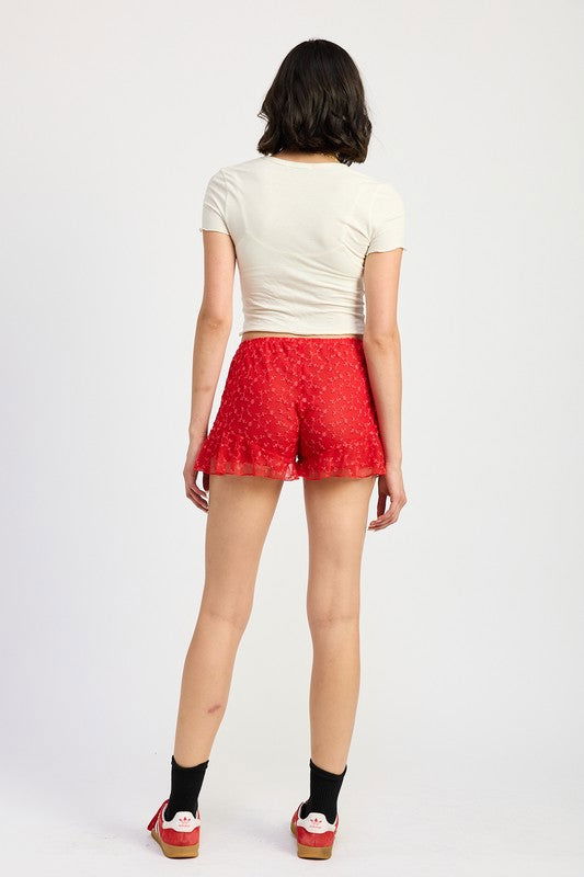 Emory Park Ruffle Jersey Shorts us.meeeshop - 