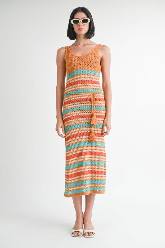 Emory Park Scoop Neck Crochet Maxi Dress us.meeeshop - 