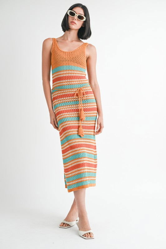 Emory Park Scoop Neck Crochet Maxi Dress us.meeeshop - 