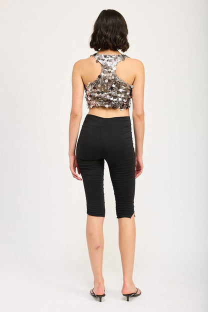 Emory Park Sequin Racer Back Top us.meeeshop - 