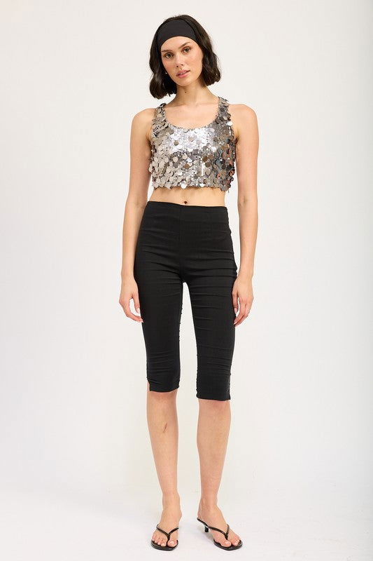 Emory Park Sequin Racer Back Top us.meeeshop - 