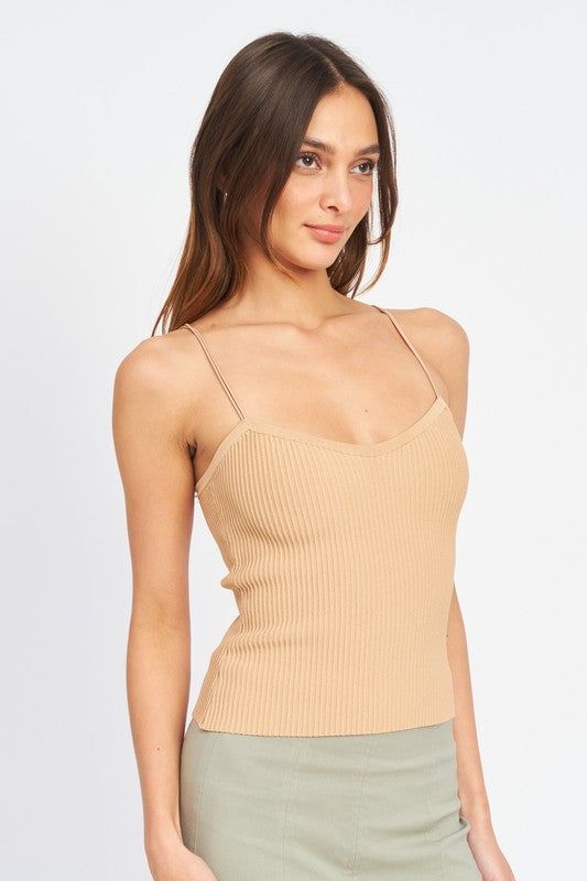 Emory Park | Spaghetti Strap Cami Top us.meeeshop - 