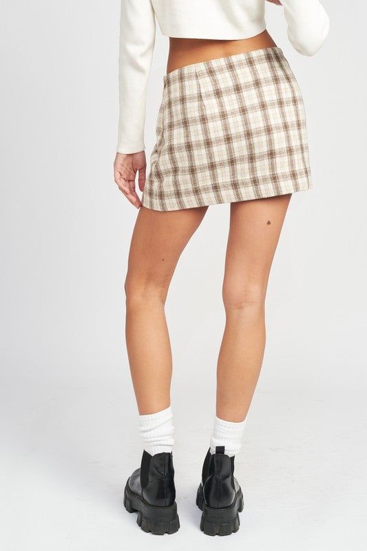 Emory Park | Square Printed Mini Skirt us.meeeshop - 