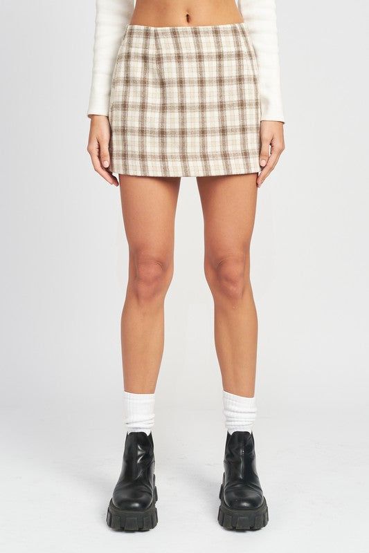 Emory Park | Square Printed Mini Skirt us.meeeshop - 