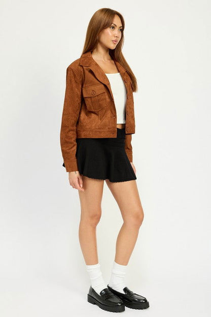 Emory Park Sude Jacket With Pockets us.meeeshop - 