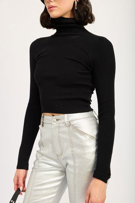 Emory Park Turtle Neck Long Sleeve Top us.meeeshop - 