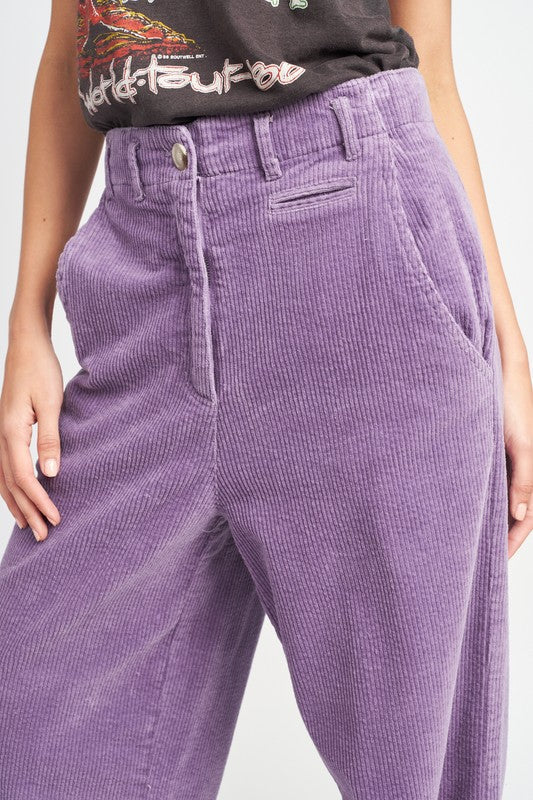 Emory Park Wide Leg Corduroy Pants with Pockets | us.meeeshop