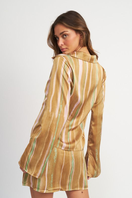 Emory Park Wide Sleeve Striped Blouse | us.meeeshop