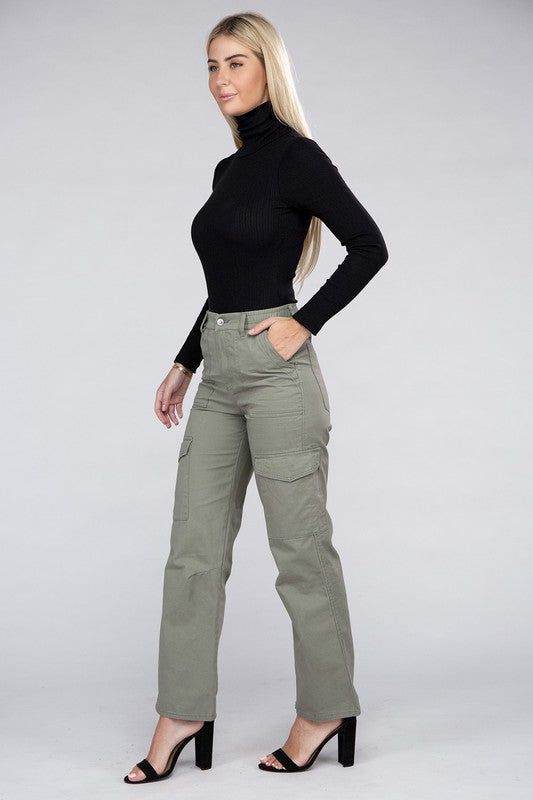 Everyday Wear Elastic-Waist Cargo Pants - us.meeeshop