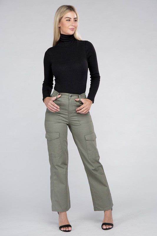 Everyday Wear Elastic-Waist Cargo Pants - us.meeeshop