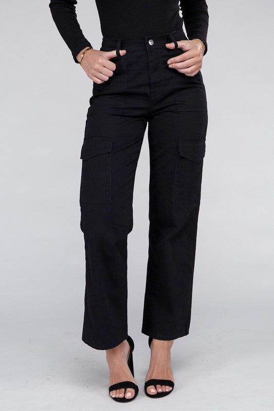 Everyday Wear Elastic-Waist Cargo Pants - us.meeeshop