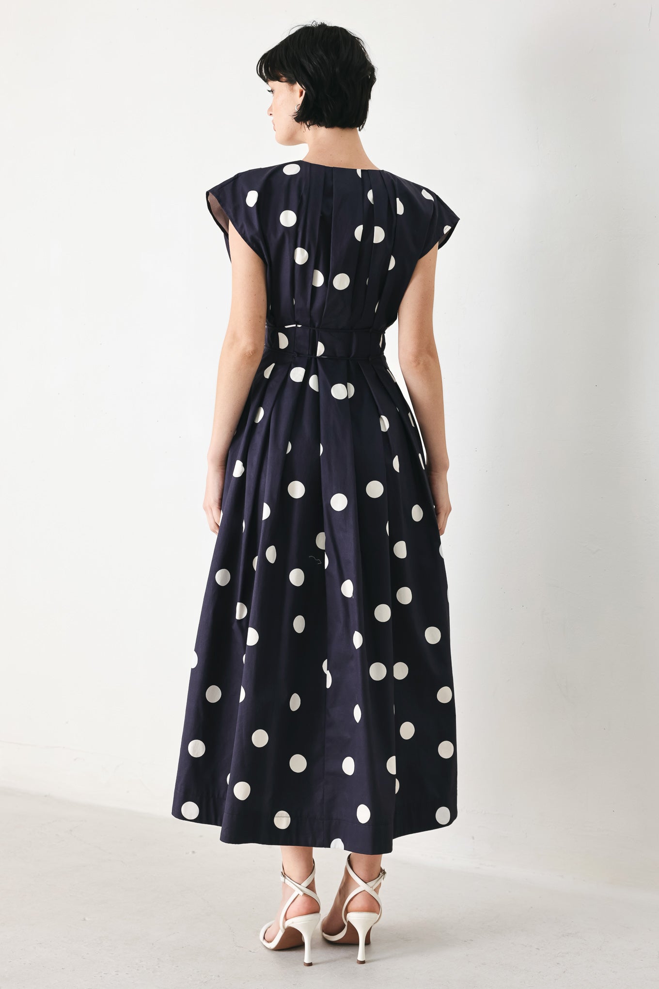 blue moon dot Blue Moon Dot Woven Midi Dress view 6 (dress) - shop at us.meeeshop