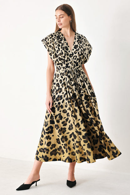 wild muse woven Wild Muse Woven Midi Dress NEUTRAL MULTI (dress) - shop at us.meeeshop