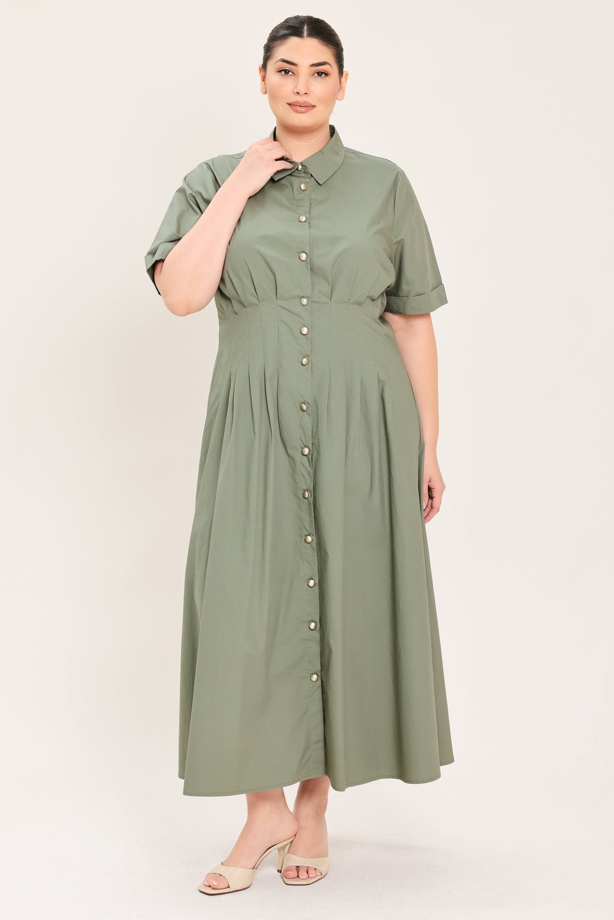 Flying Tomato Countryside Charm Woven Midi Dress