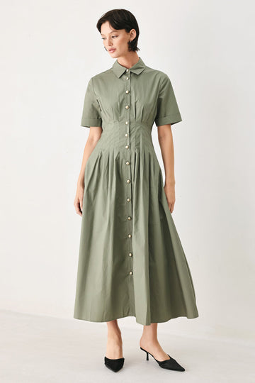 Flying Tomato Countryside Charm Woven Midi Dress