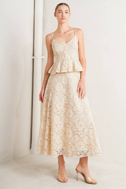 purely romantic woven Purely Romantic Woven Lace Cami Top view 19 (top) - shop at us.meeeshop