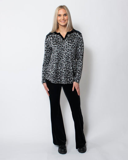 PlushTech Velvet Flared Pant