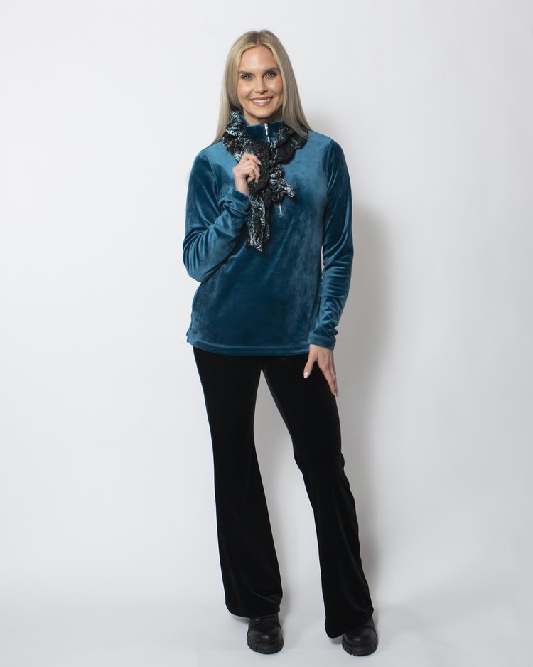 PlushTech Velvet Flared Pant
