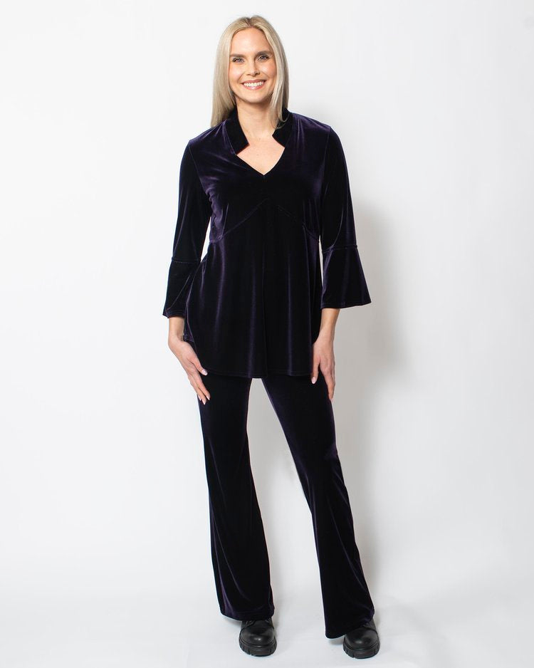 PlushTech Velvet Flared Pant
